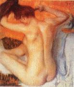 Edgar Degas Woman Combing her Hair_d oil painting picture wholesale